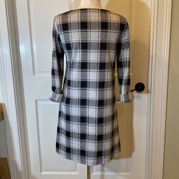 Black and Gray Checked Dress - Picture 2 of 5